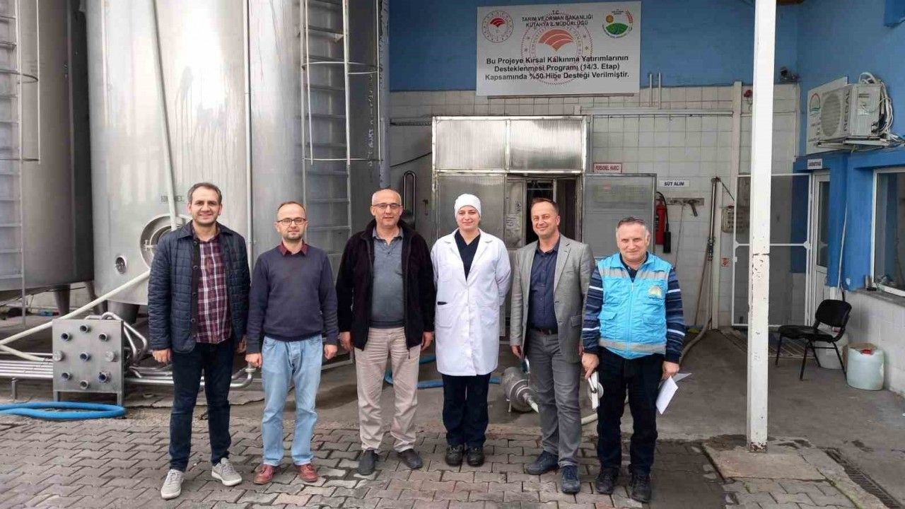 Hisarcık’ta süt ürünleri fabrikasında GES projesinin hak ediş kontrolü yapıldı