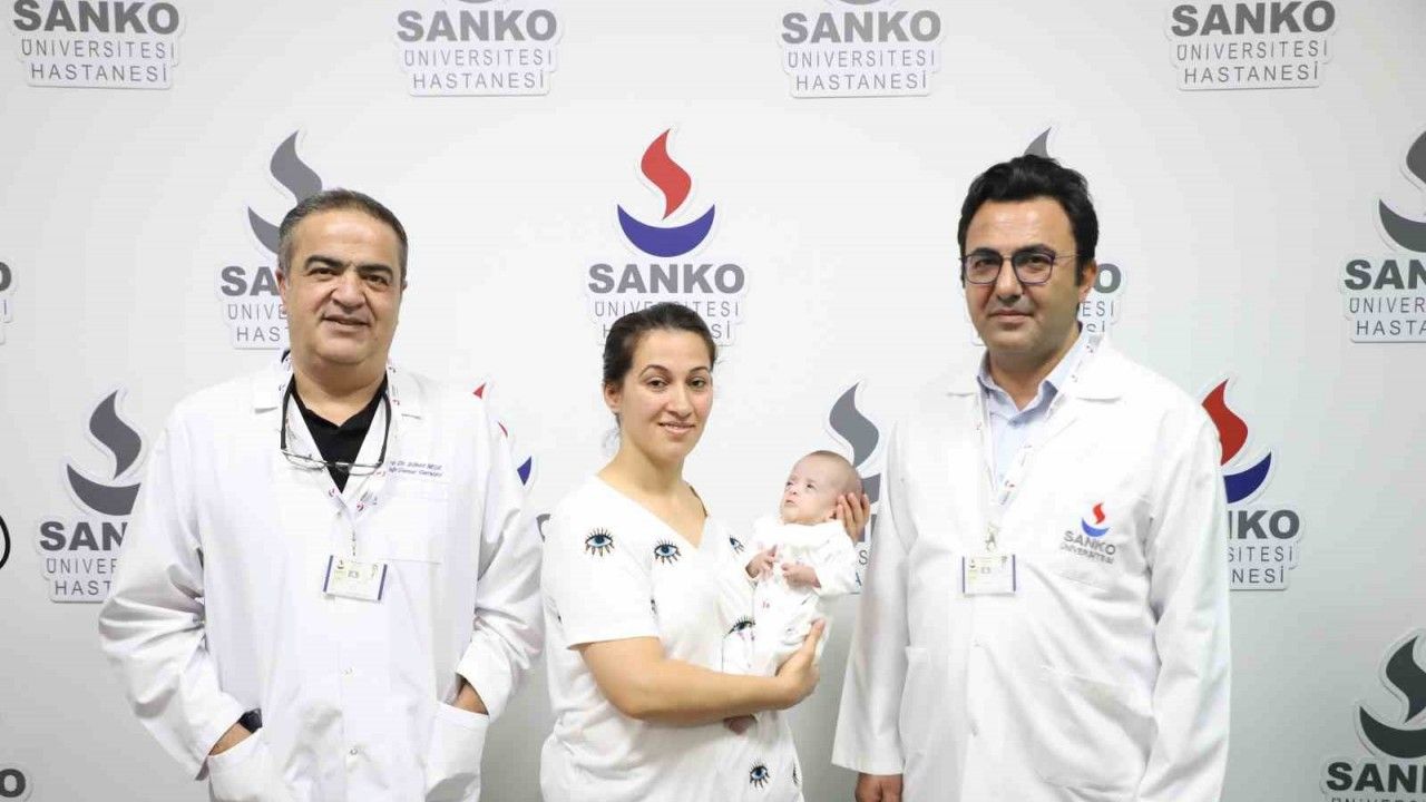 SANKO Üniversitesi Hastanesi’nde bebeğe kalp ameliyatı yapıldı