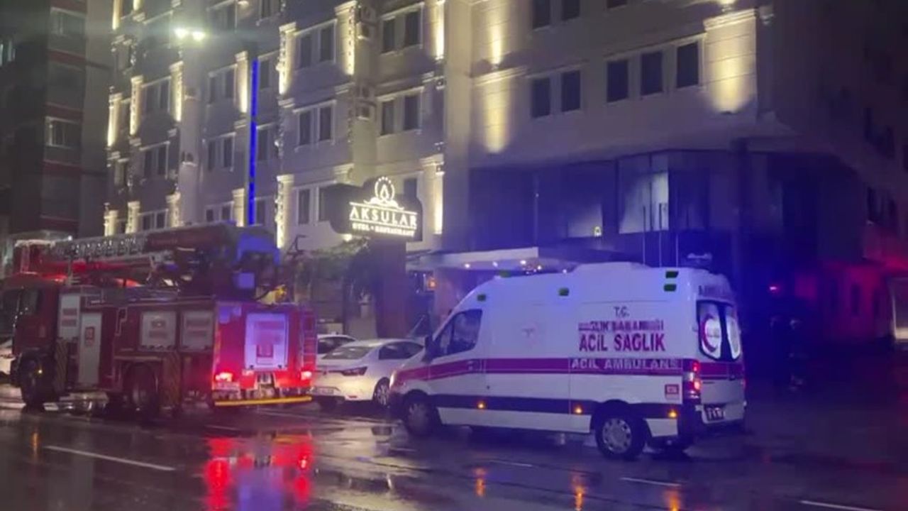 Trabzon'da Otelde Yangın Çıktı