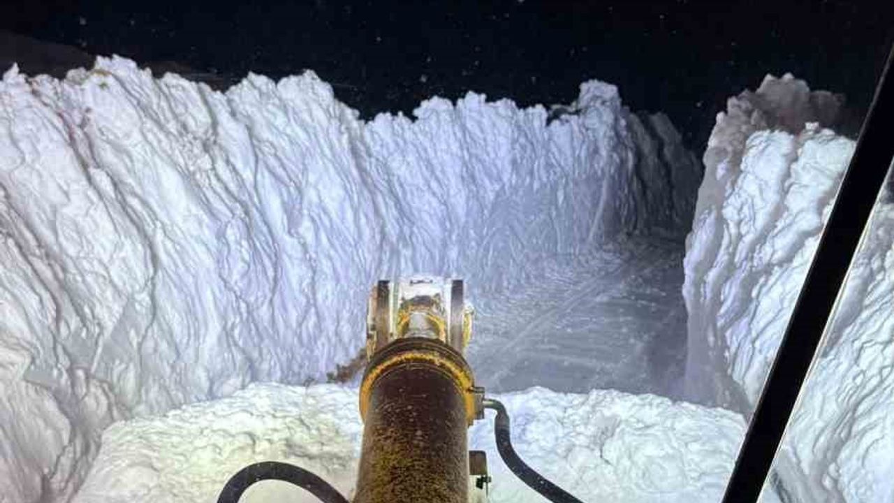 Bitlis'te karla mücadele gece gündüz devam ediyor