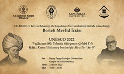 Besteli Mevlid İcrası Rize’de Düzenlenecek