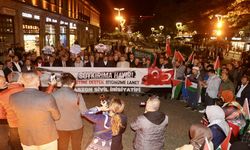 İsrail'in Filistin'e saldırıları Trabzon'da Protesto Edildi