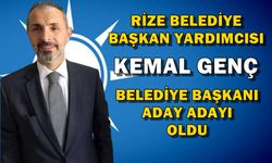 Rize Belediye Başkan Yardımcısı Kemal Genç, Belediye Başkanlığı İçin Aday Adayı Oldu