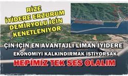 Rize İyidere Erzurum Demiryolu İçin Kenetleniyor