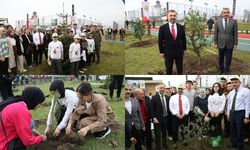 Rize'de 'Milli Ağaçlandırma Günü'nde Fidanlar Toprakla Buluşturuldu