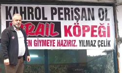 Rizeli Esnaf İsrail’i Astığı Pankartla Protesto Etti