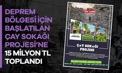 Çay Sokağı Projesi'nde 15 Milyon TL Toplandı