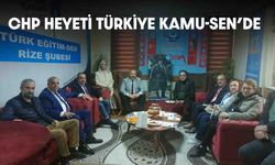 CHP Heyeti Türkiye Kamu-Sen Rize İl Başkanlığı'nı Ziyaret Etti