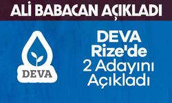 DEVA Partisi'nin Rize'de 2 Belediye Başkan Adayı Belli Oldu