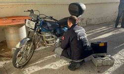 Gece gasp edilen motosiklet, gündüz apartman bahçesinde bulundu