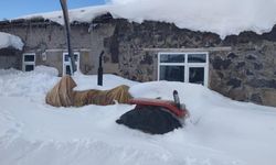 Erzurum Aşkale'de Kar Kalınlığı 1,5 Metreyi Buldu