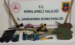 Kırklareli’de kaçak kazı yapan şüpheliler yakalandı