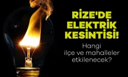 Rize'de 22 Aralık 2023 Cuma Günü Elektrik Kesintisi Yaşanacak Yerler! O Mahalle ve İlçeler Elektriksiz Kalacak.