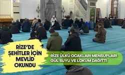 Rize'de Şehitler İçin Mevlid Okundu