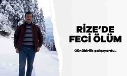 Rize'de Feci Kaza: 1 Ölü