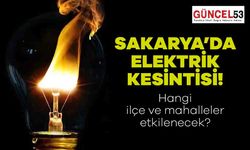 Sakarya'da Elektrik Kesintisi Haberi! Sakarya'da O Mahalleler 12 Aralık'ta Elektiriksiz Kalacak