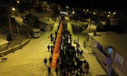 Erzurum'da Sarıkamış Şehitleri Anısına Fener Alayı Düzenlendi