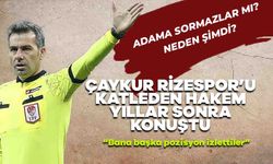 Serkan Çınar'dan Çaykur Rizespor İtirafı