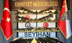 Seyhan polisi 55 ruhsatsız silah ele geçirdi, 6 kişi de tutuklandı