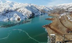 Erzincan Göyne Sulama Barajı Buz Tuttu, Balık Kafesleri Don Kütlesinin Altında Kaldı