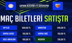 Çaykur Rizespor-Kayserispor Maçının Biletleri Satışa Çıktı