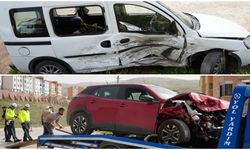 Bayburt’ta 4 Kişinin Yaralandığı Trafik Kazası Güvenlik Kamerasına Yansıdı