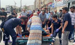 Elazığ’da motosikletin çarptığı kadın yaralandı
