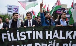 Üniversite öğrencilerinden çadırlı Filistin eylemi