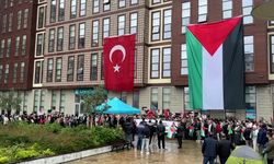 Rize'de  Üniversite Öğrencileri ABD'deki Filistin Eylemlerine Destek Verdi