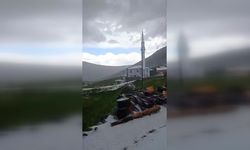 Ovit Dağı'na Haziranın Son Gününde Kar Yağdı