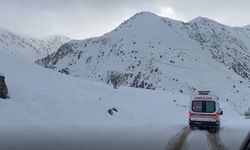 Hakkari'de köyde mahsur kalan 70 yaşındaki hasta kurtarıldı