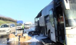 İstanbul- TEM Metris Bağlantı Yolu'nda yolcu otobüsü alev alev yandı -3 / Ek fotoğraflar