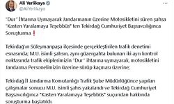 'Dur' ihtarına uymayan motosiklet sürücüsü hakkında soruşturma