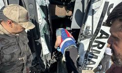 Mardin'de akaryakıt yüklü tanker devrildi; 1 ölü, 1 yaralı