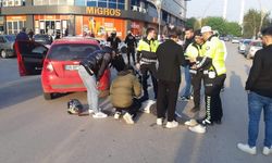 Otomobil ile motosiklet çarpıştı; 1 yaralı