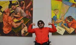 Amcasından esinlendi, engellilerin sesi olmak için sergi açtı