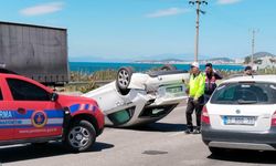 Ayvalık'ta zincirleme kaza; 4 yaralı