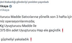 75 ilde 1 ton 24 kilo uyuşturucu ele geçirildi; 2 bin 311 gözaltı