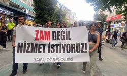 Bolu’da üniversite öğrencilerinden otobüs zammı protestosu