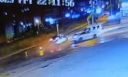 Edirne'de 4 aracın karıştığı kaza kamerada