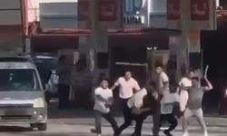 Mersin'de sopalı kavga kamerada