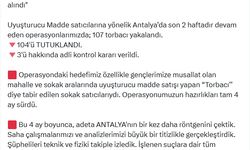 'Narkokapan-Antalya' operasyonu; 104 torbacı tutuklandı