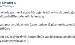 Yurt genelinde 446 düzensiz göçmen yakalandı
