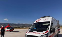 Ambulans helikopter, parmakları kopan 3 yaşındaki çocuk için havalandı