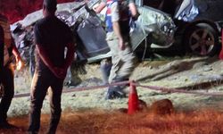 Elazığ’da otomobil yol kenarına devrildi: 2 ölü, 3 yaralı