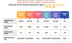 Haziranda 104 bin gıda işletmesi denetlendi, 154 milyon lira ceza uygulandı