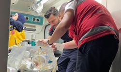 Kalp rahatsızlığı bulunan Selin bebek, ambulans uçakla sevk edildi
