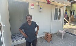 Karabük'teki orman yangınında evleri zarar görenler konteynerlere yerleşiyor