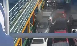 Marmara Adası açıklarında feribotta yangın çıktı (2)