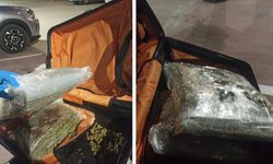 Motosikletli şüphelinin valizinden 3 kilo 750 gram skunk çıktı